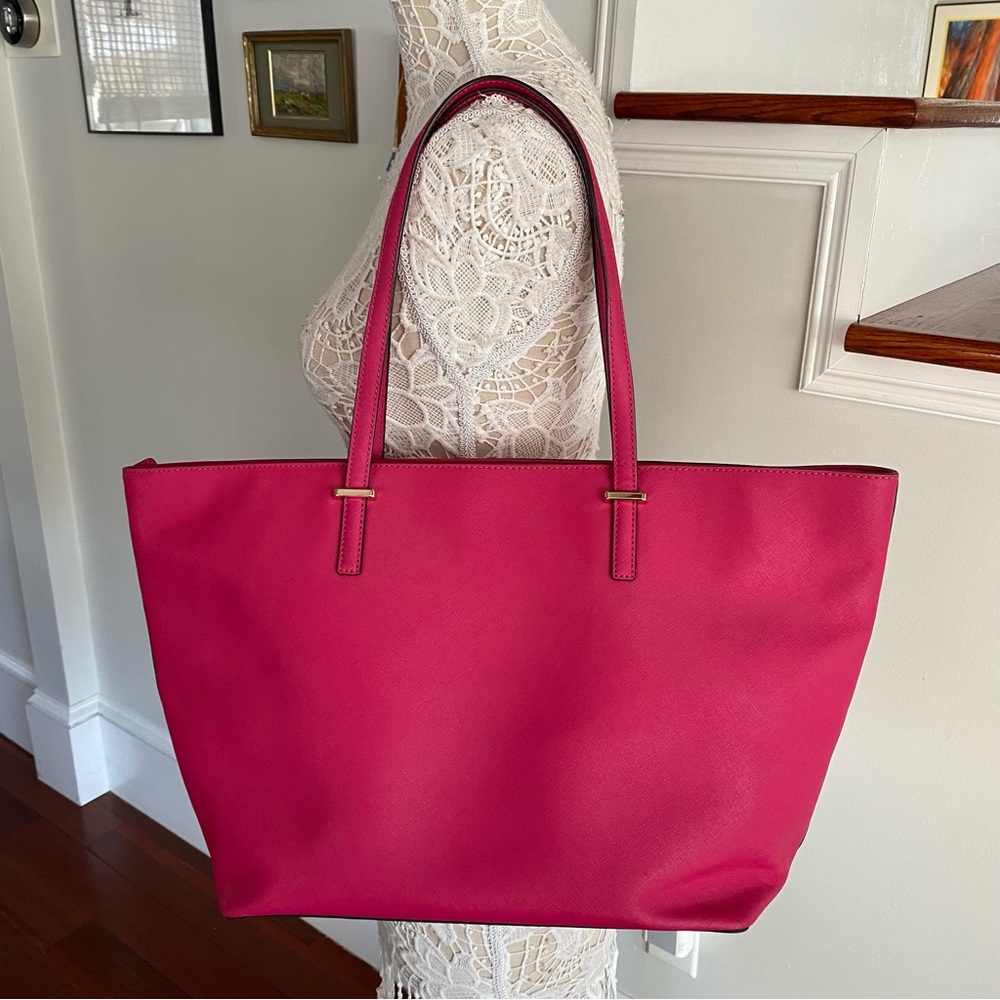 KATE SPADE ♠️ Pink Saffiano Leather Tote - Picture 3 of 7